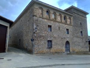 and large stone houses